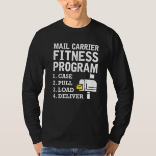 Camiseta Programa de fitness de portador de correo Cute Tra