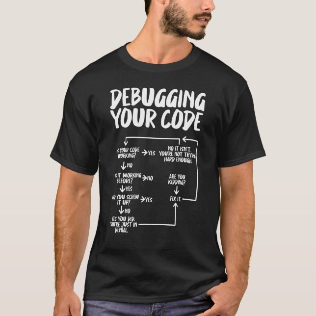 Camiseta Programa de ingenieros de software de depuración d (Anverso)