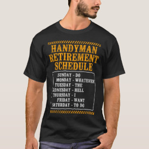 Camiseta Programa de retiro de Handyman Handyman