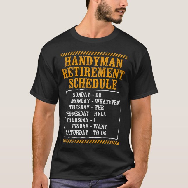 Camiseta Programa de retiro de Handyman Handyman (Anverso)