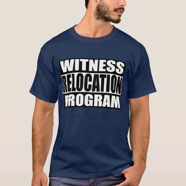 Camiseta Programa de reubicación de testigos (Anverso)