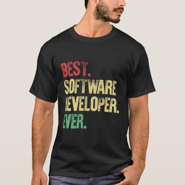 Camiseta Programa de software de codificador de ingeniero d (Anverso)