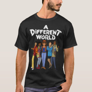 Camiseta Programa de TV negro Un mundo diferente