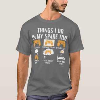Camiseta Programa diario de juegos para jugadores y jugador