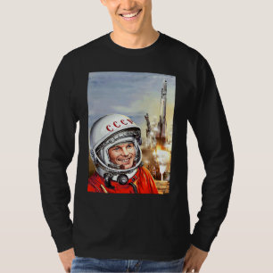 Camiseta Programa Espacial de Cosmonautas Gagarin Soviético