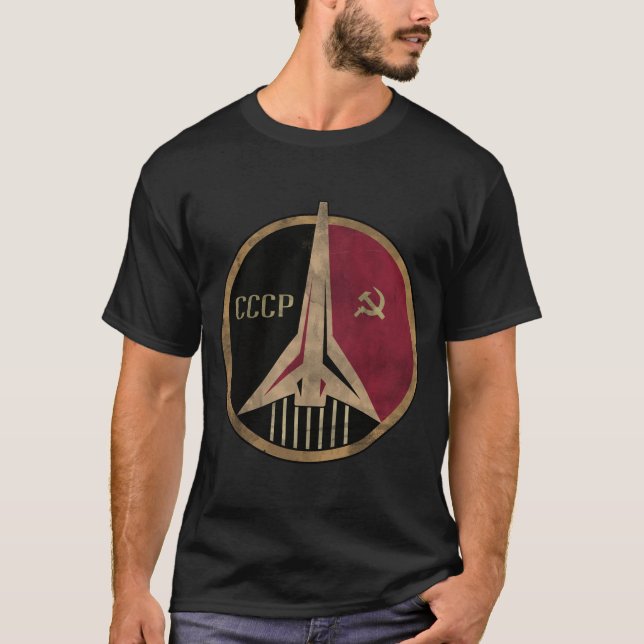 Camiseta Programa Espacial Soviético Cohetes URSS (Anverso)