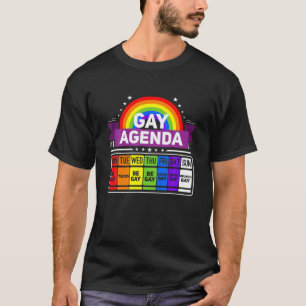 Camiseta Programa gay Programa semanal Orgullo LGBT Gracios