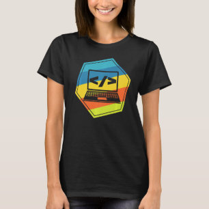 Camiseta Programa Informático Antiguo Nerd Geek Programador