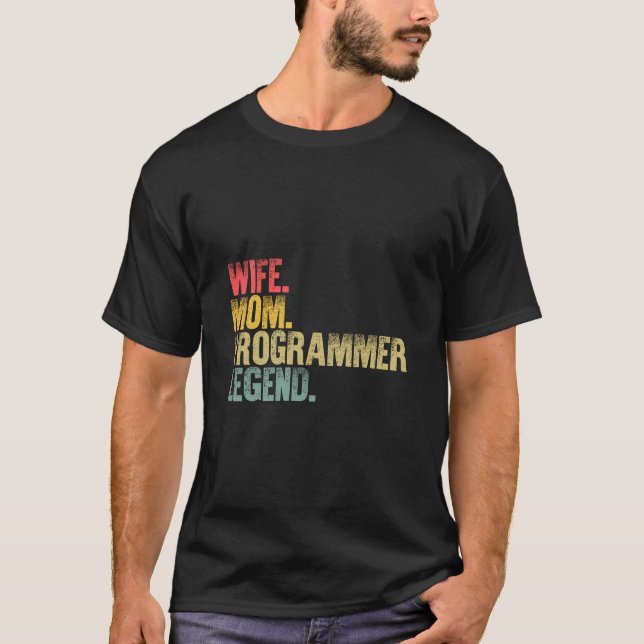 Camiseta Programa Madre Madre de esposa con regalo gracioso (Anverso)