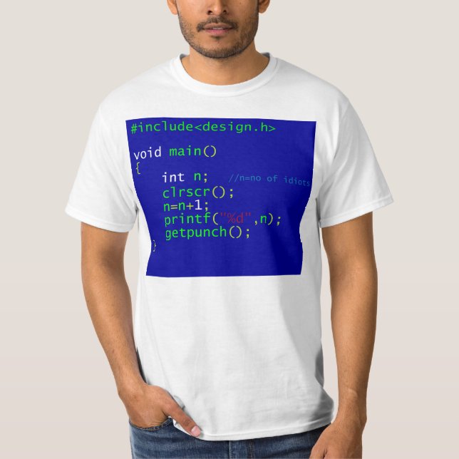 Camiseta Programación de C (Anverso)