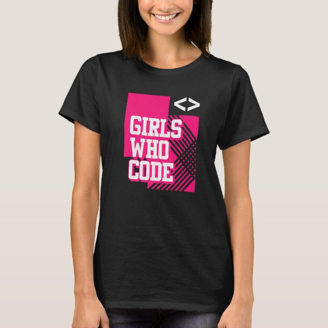 Camiseta Programación de Chicas Coder - Programa para desar (Anverso)