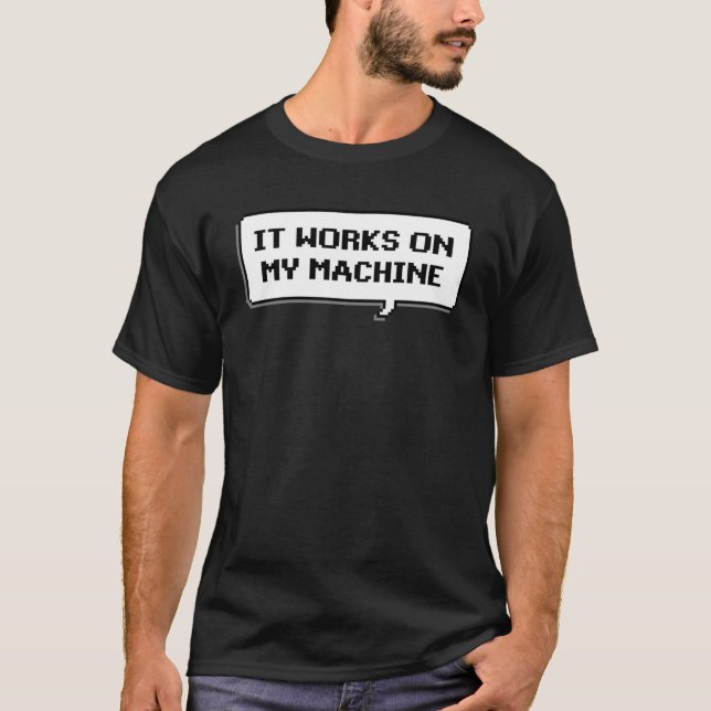 Camiseta Programación De Chistes Desarrolladores Funciona E (Anverso)