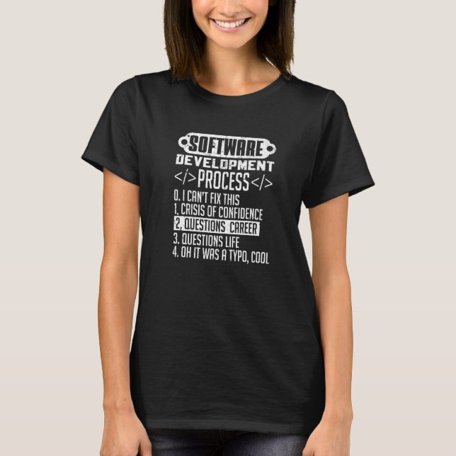 Camiseta Programación de codificación de procesos de desarr (Anverso)