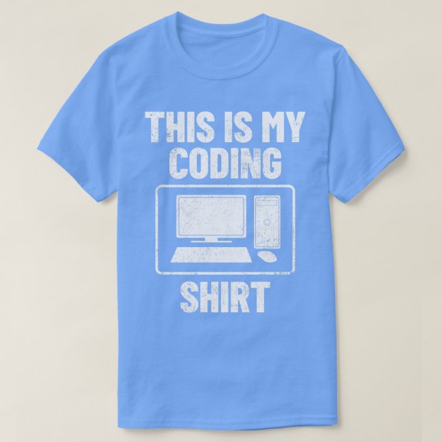 Camiseta Programación de computadoras de código 1 (Diseño del anverso)