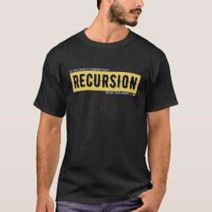 Camiseta Programación De Definición De Recursión De Program