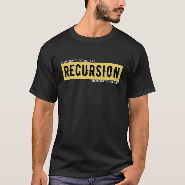 Camiseta Programación De Definición De Recursión De Program (Anverso)