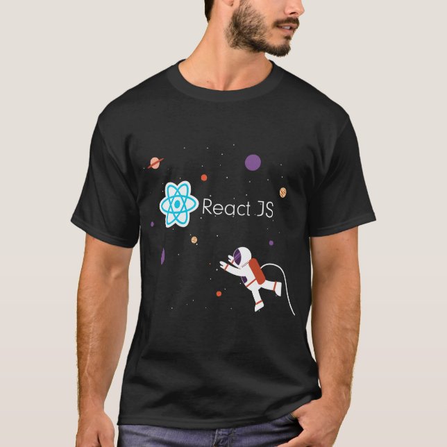 Camiseta Programación de JS ReactJS Framework (Anverso)