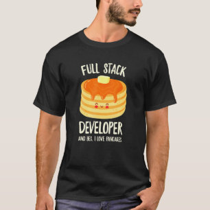 Camiseta Programación de panqueques de desarrollador de pil