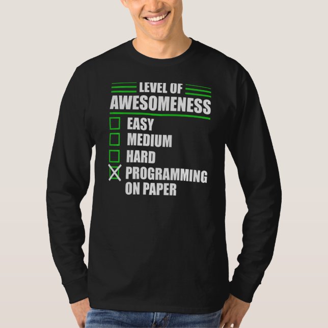 Camiseta Programación De Programadores En Ciencias De Compu (Anverso)