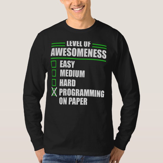 Camiseta Programación De Programadores En Ciencias De Compu (Anverso)