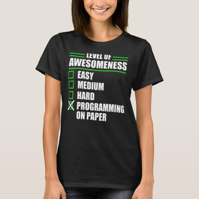 Camiseta Programación De Programadores En Ciencias De Compu (Anverso)