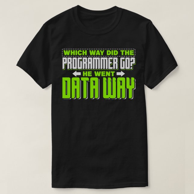 Camiseta Programación De qué manera salió el programador (Diseño del anverso)