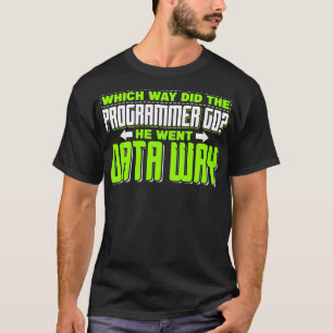 Camiseta Programación De qué manera salió el programador