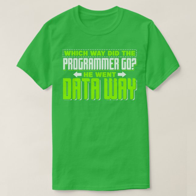 Camiseta Programación De qué manera salió el programador (Diseño del anverso)