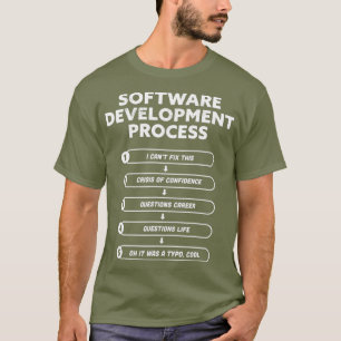 Camiseta Programación divertida del proceso de desarrollo d