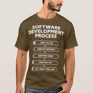 Camiseta Programación divertida del proceso de desarrollo d
