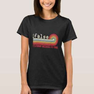 Camiseta Programación falsa Codificación Nerd de TI Dev Pr