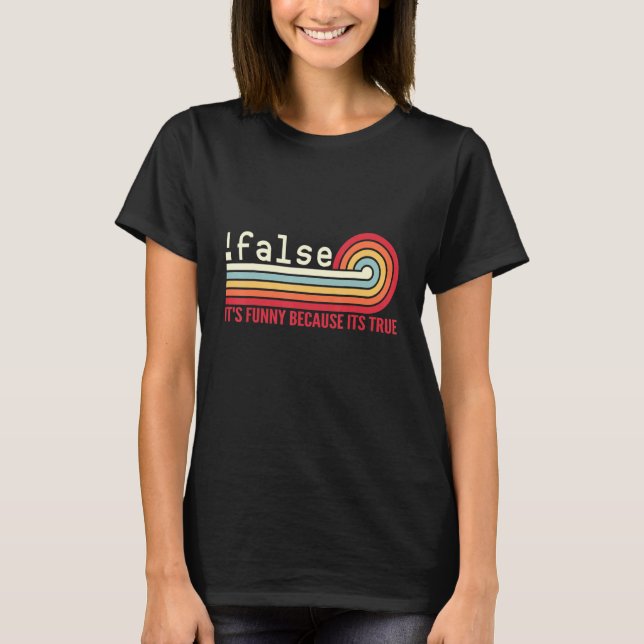 Camiseta Programación falsa Codificación  Nerd de TI Dev Pr (Anverso)