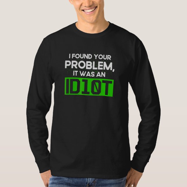 Camiseta Programación Idiota Sintaxis Programador Desarroll (Anverso)