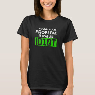 Camiseta Programación Idiota Sintaxis Programador Desarroll