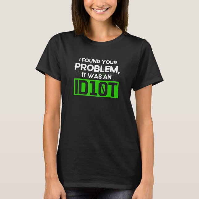 Camiseta Programación Idiota Sintaxis Programador Desarroll (Anverso)