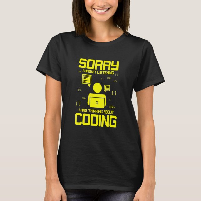 Camiseta Programación Para Pensar En Codificación Sobre Cod (Anverso)