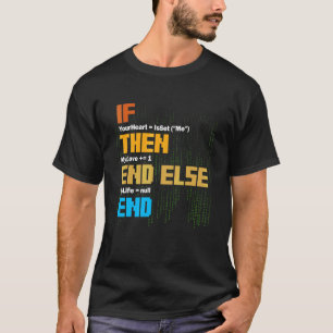 Camiseta Programación Si Entonces Sintaxis Programador Soft