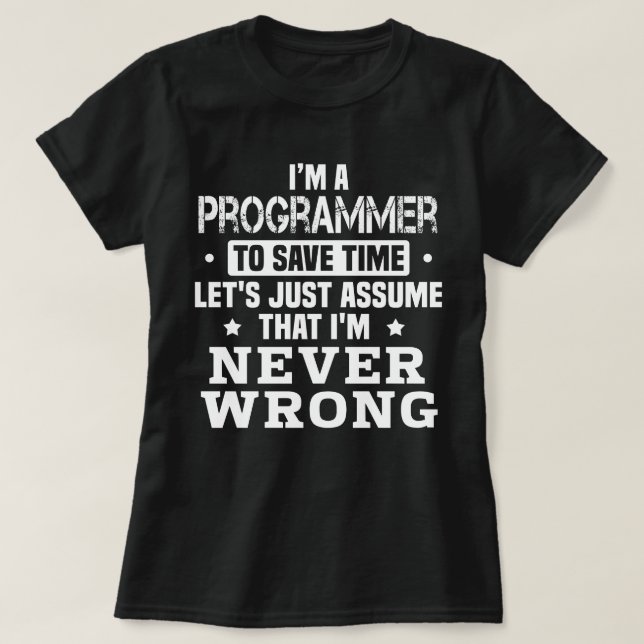 Camiseta Programador (Diseño del anverso)