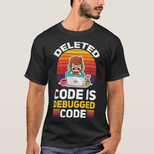 Camiseta Programador Administrativo Linu Binary Debugged (Anverso)