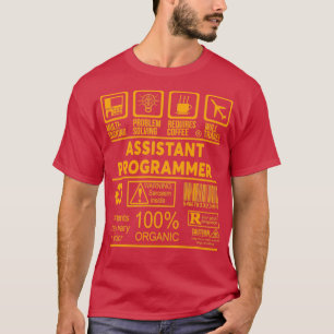 Camiseta PROGRAMADOR ASISTENTE NICE DISEÑN 2017 Classic TSh