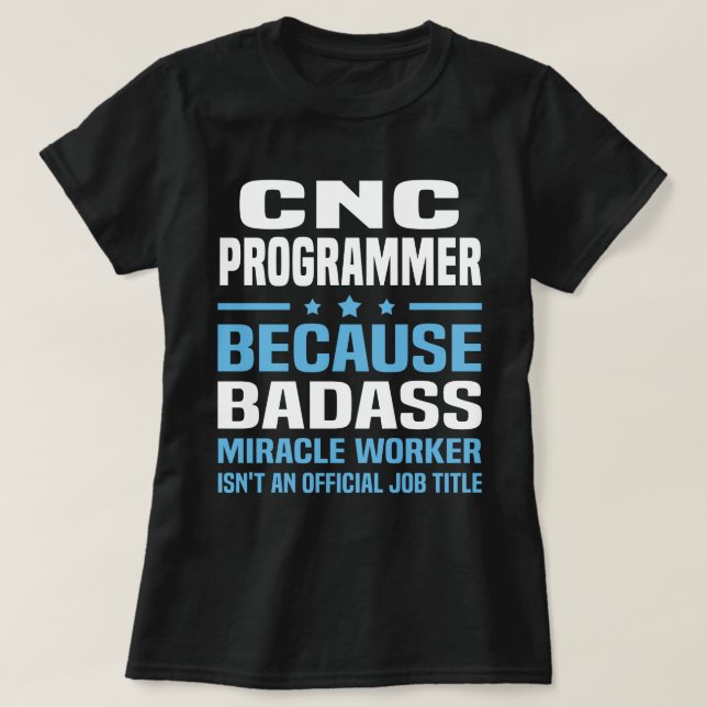Camiseta Programador CNC (Diseño del anverso)