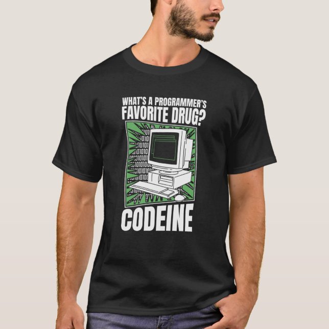 Camiseta Programador Codeína Programador Software Programac (Anverso)