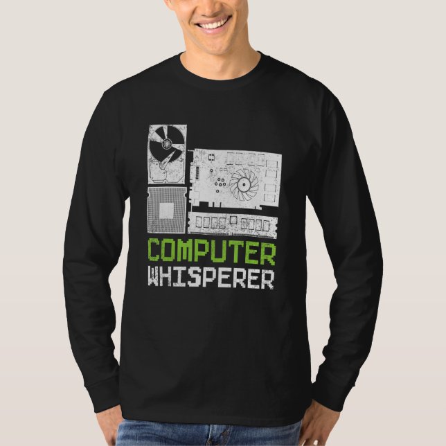 Camiseta Programador Código Binario Codificación Computador (Anverso)