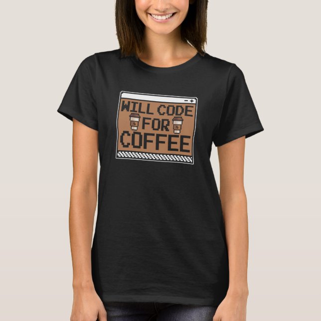 Camiseta Programador Coffee Software Coder Programming Codi (Anverso)