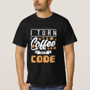 Camiseta Programador Convierte El Café En Código