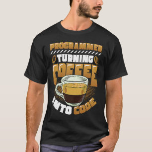 Camiseta Programador convirtiendo el café en programador de