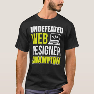 Camiseta Programador Css 2 Campeón de Diseñador Web Inderro