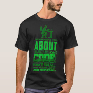 Camiseta Programador de administración Linu Binary Code