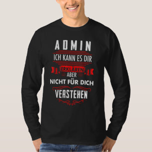 Camiseta Programador de administrador del sistema de admini