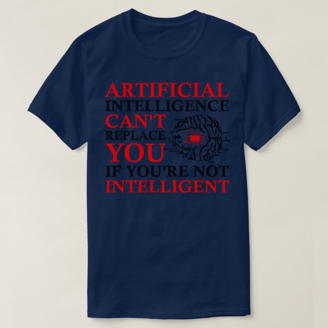 Camiseta Programador de Algoritmo de Inteligencia Artificia (Diseño del anverso)